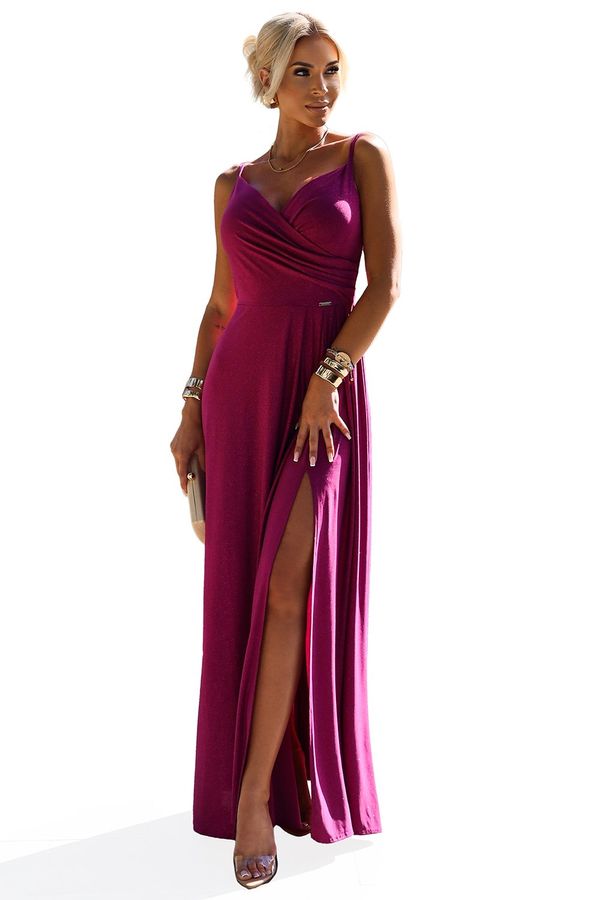 NUMOCO Elegant maxi long dress with shoulder straps Numoco