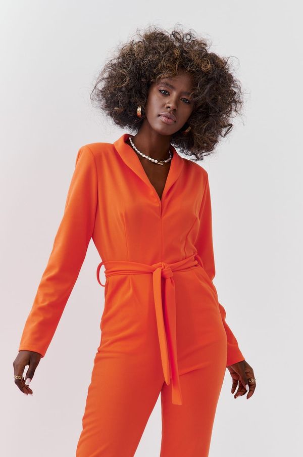 FASARDI Elegant orange long sleeve overall