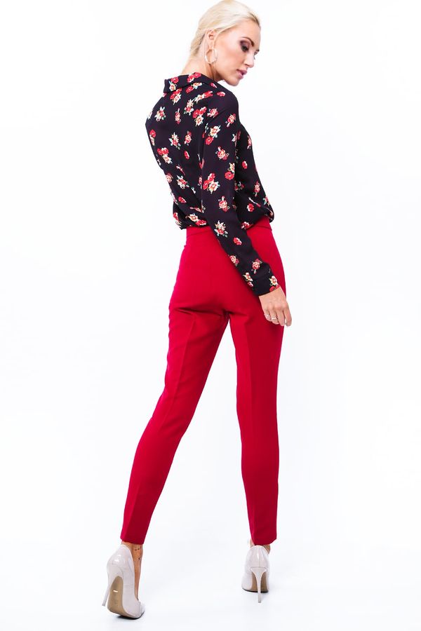 FASARDI Elegant red trousers