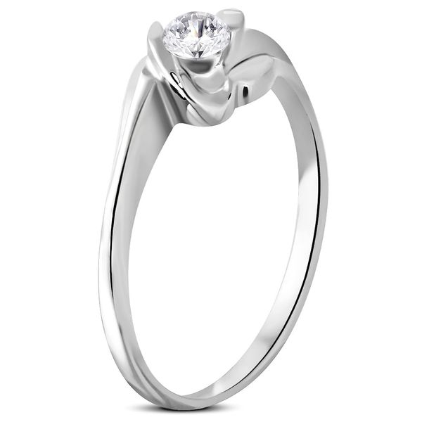 Kesi Engagement ring surgical steel CZ shine