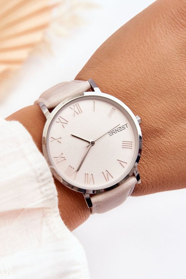 Kesi ERNEST women's watch with analogue strap light beige