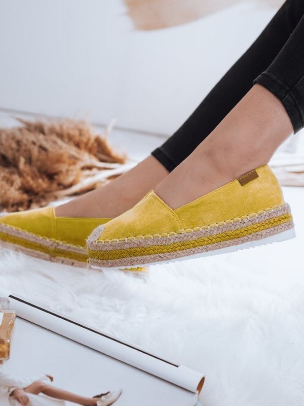 DStreet Espadryle damskie LANSI żółte Dstreet