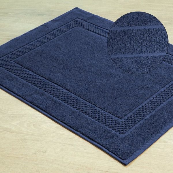 Eurofirany Eurofirany Unisex's Bathroom Rug 435715 Navy Blue