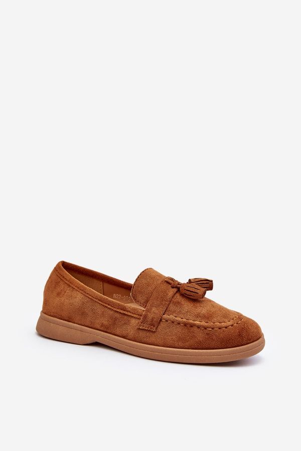 FC3 FC3 Women's Suede Moccasins Camel Dansitu