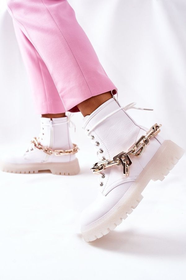 FI1 FI1 Stylish High Boots White Grail