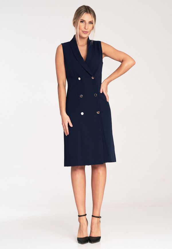 Figl Figl Woman's Dress M1067 Navy Blue