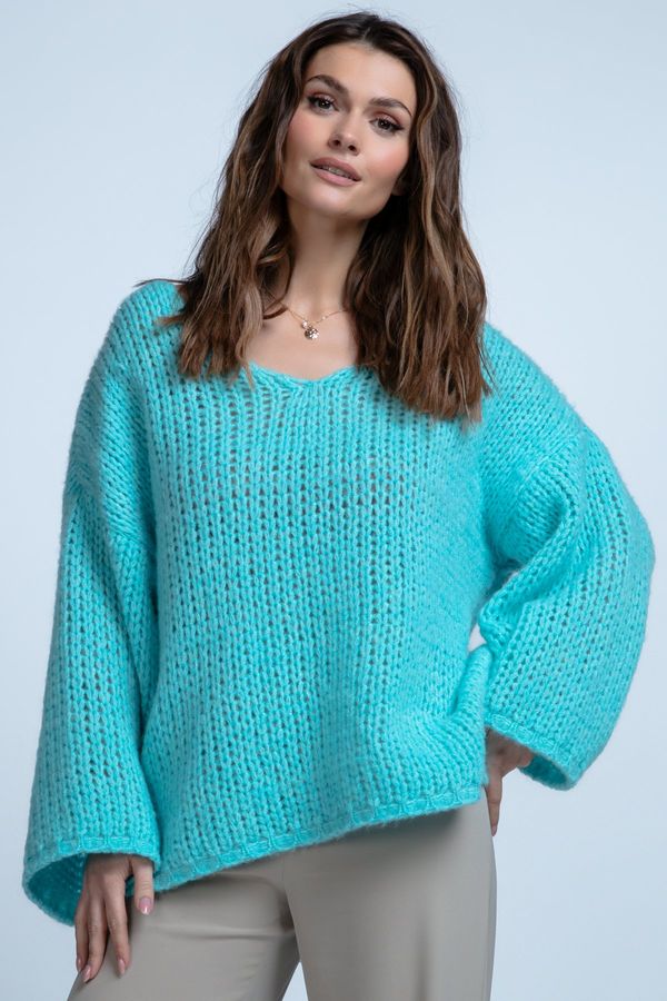 Fimfi Fimfi Woman's Sweater I1002 Sky