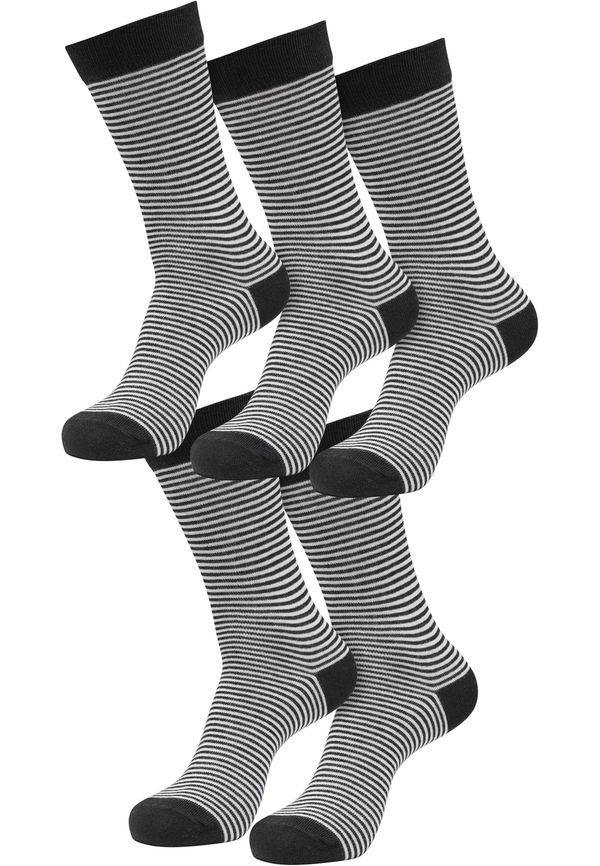 Urban Classics Fine Stripe 5-Pack socks black/white