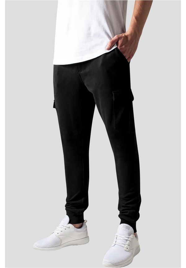 Urban Classics Fitted Cargo Sweatpants Black