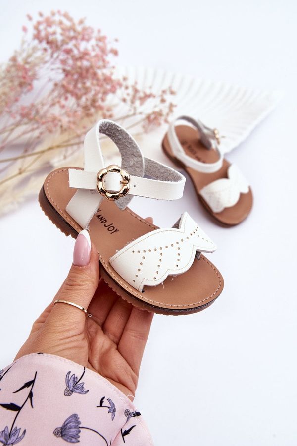 FJ1 FJ1 Classic Children's Sandals White Izzy