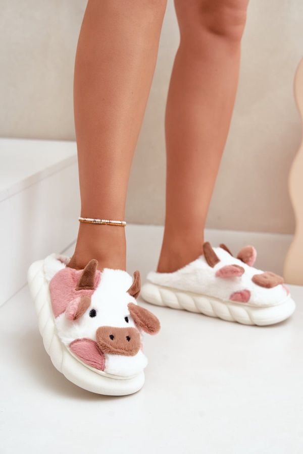 FK1 FK1 Furry Slippers Cows Women Pink Remiola