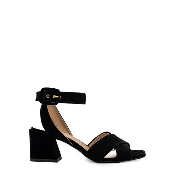 Furla Flip-flops - FURLA CROSS SANDAL T.60 - CAMOSCIO black