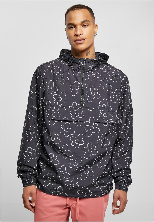 Urban Classics Flower AOP Pull Over Jacket blackflower