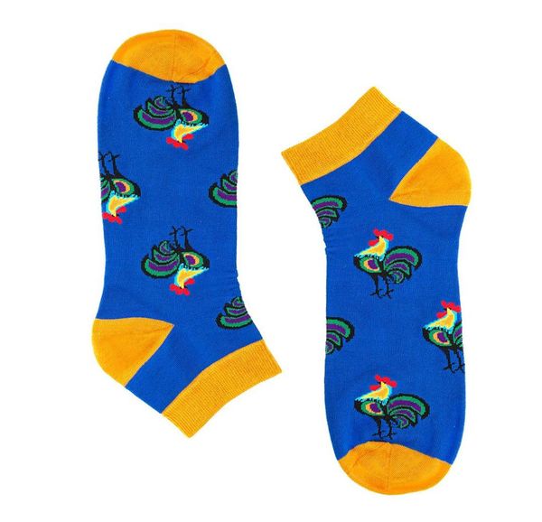 Folkstar Folkstar Unisex's Socks Short Koguty Navy Blue