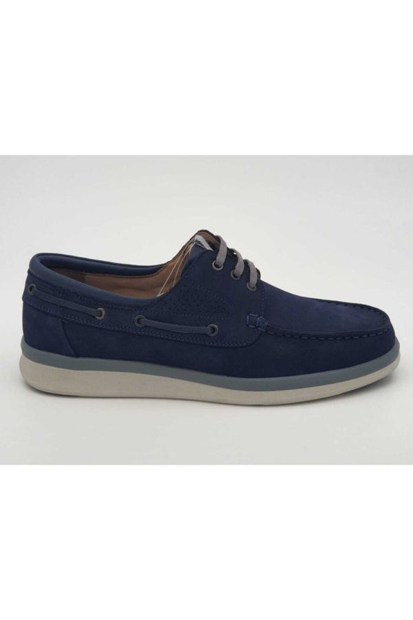 Forelli Forelli Men's Navy Blue Genuine Leather Shoes
