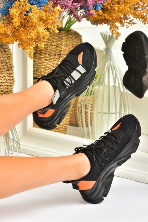 Fox Shoes Fox Shoes Black Fabric Women's Sneakers