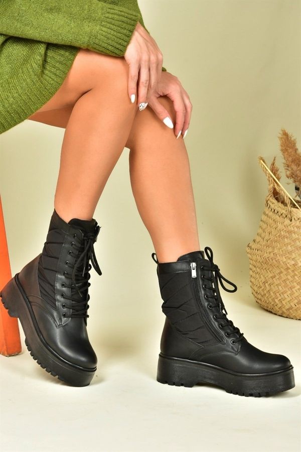 Fox Shoes Fox Shoes Black Thick Soled Daily Women's Boots
