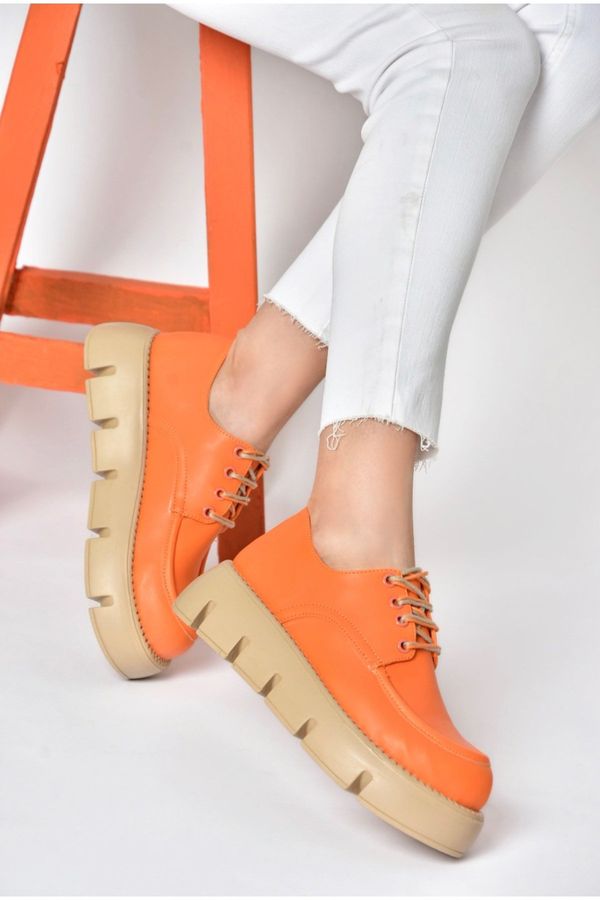 Fox Shoes Fox Shoes P267632009 Orange Thick Soled Women's Casual Shoes