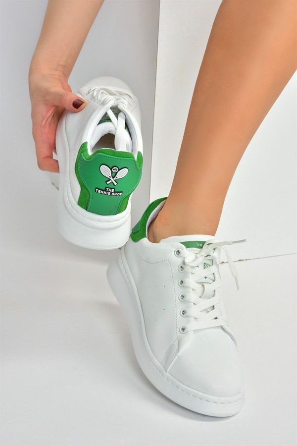 Fox Shoes Fox Shoes White-Green Women's Casual Sneakers