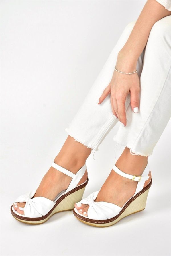 Fox Shoes Fox Shoes White Women's Wedge Heels Shoes