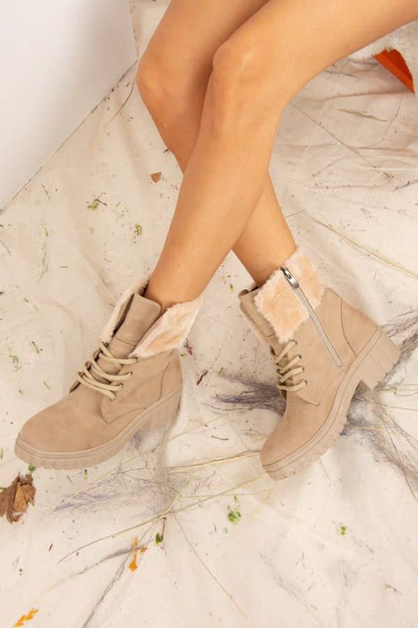 Fox Shoes Fox Shoes Women's Beige Suede Boots