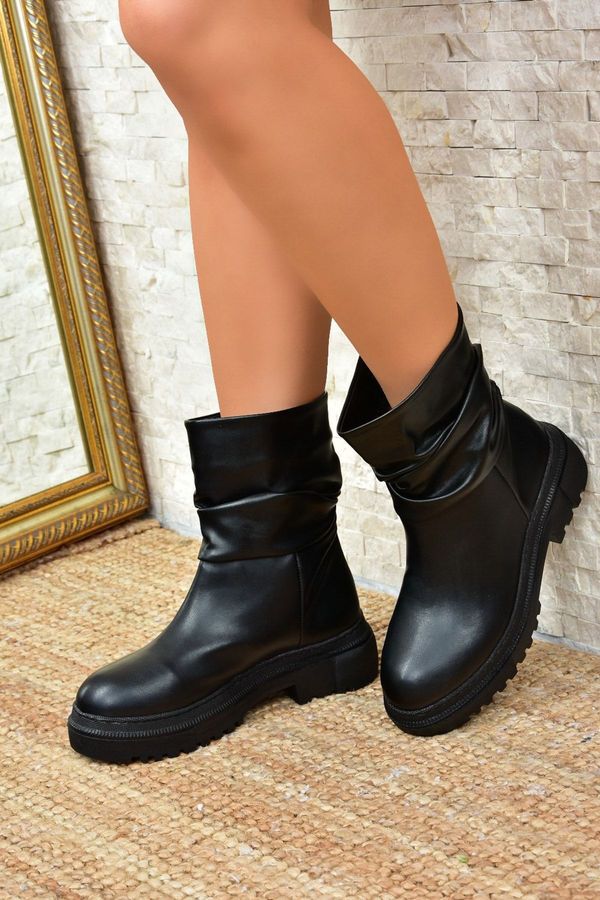 Fox Shoes Fox Shoes Women's Black Faux Leather Boots