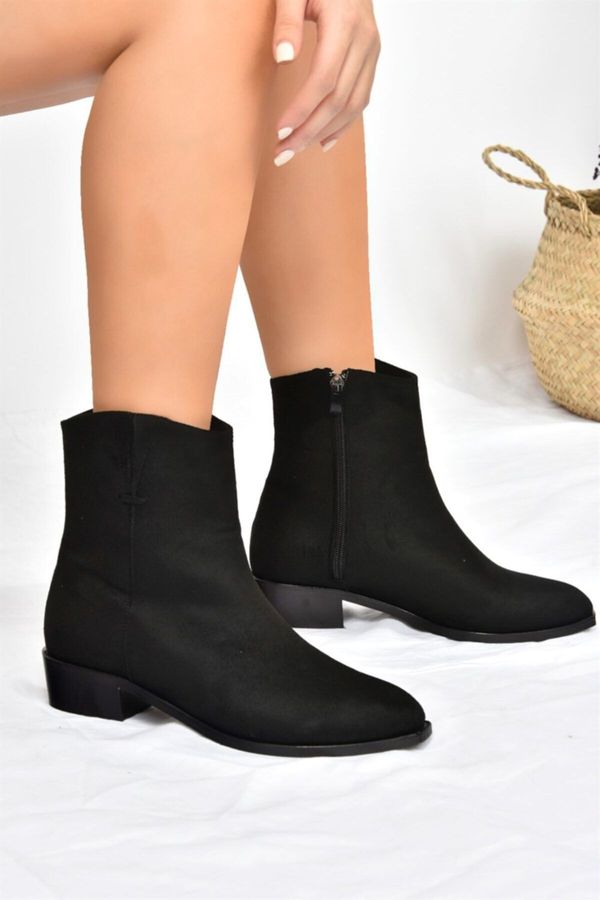 Fox Shoes Fox Shoes Women's Black Low Heel Daily Boots