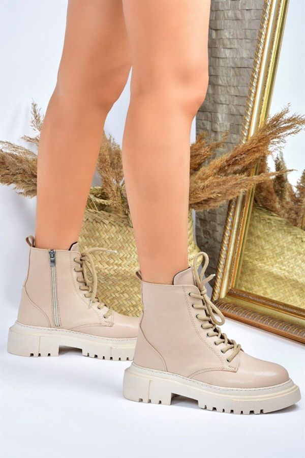 Fox Shoes Fox Shoes Women's Nude Thick Soled Daily Boots