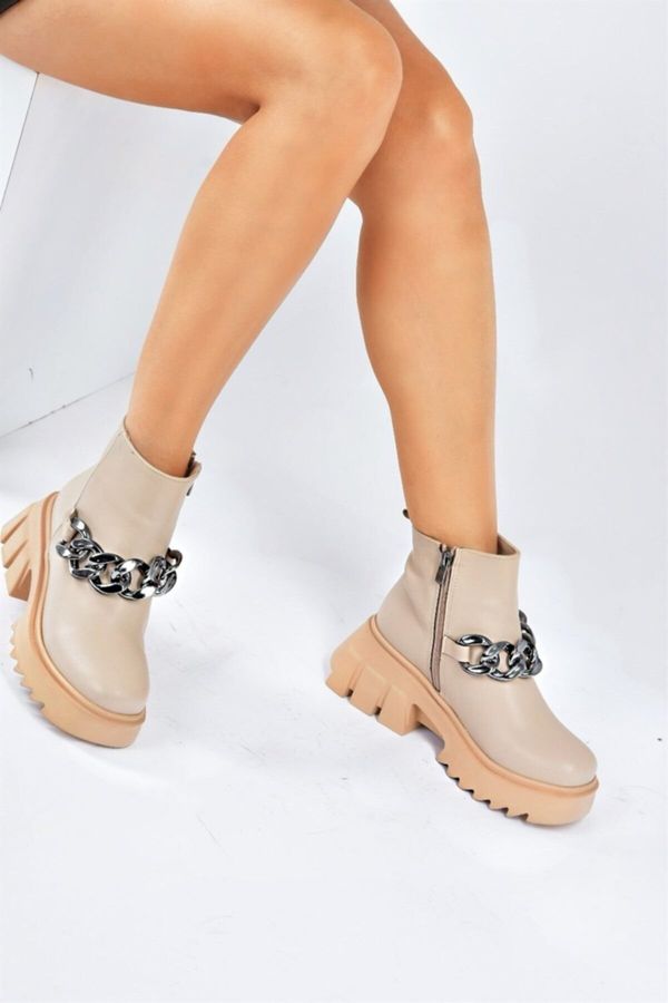 Fox Shoes Fox Shoes Women's Nude Thick Soled Daily Boots