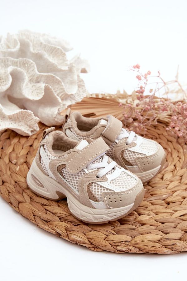 FR1 FR1 Children's Sports Sneakers with Velcro Beige Rulagia