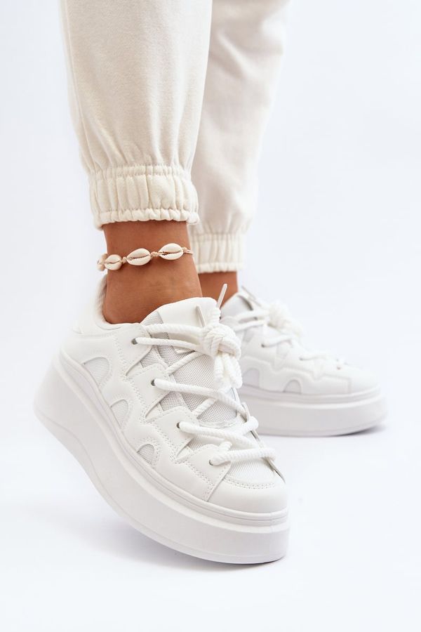 FS1 FS1 Women's sneakers with chunky lacing white Vinali