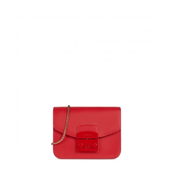 Furla Furla Handbag - METROPOLIS MINI CROSSBODY red