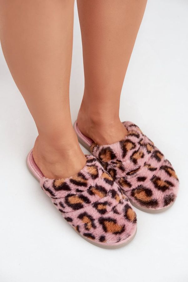 Inblu Furry Women's Slippers Leopard Inblu