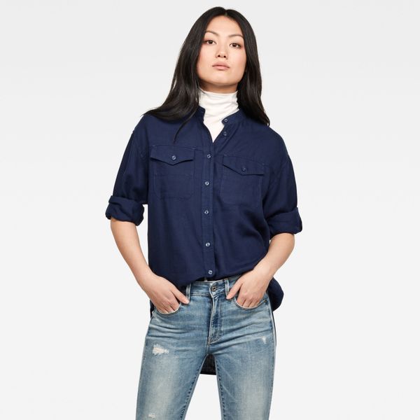 G Star G-STAR Shirt - Parota classic bf shirt wmn l\s dark blue