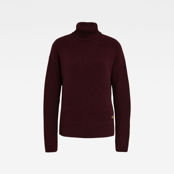 G Star G-STAR Sweater - Addir roll loose knit wmn l\s burgundy