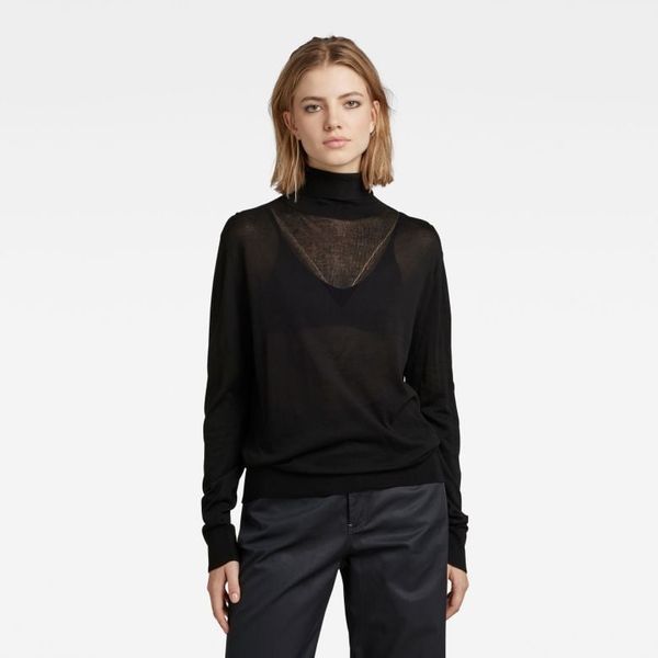 G Star G-STAR Sweater - Core roll neck knit wmn black