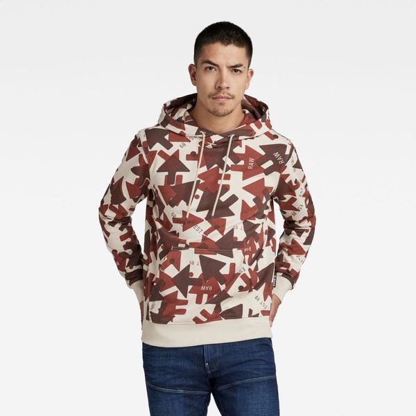 G Star G-STAR Sweatshirt - Arrow camo hdd sw brown