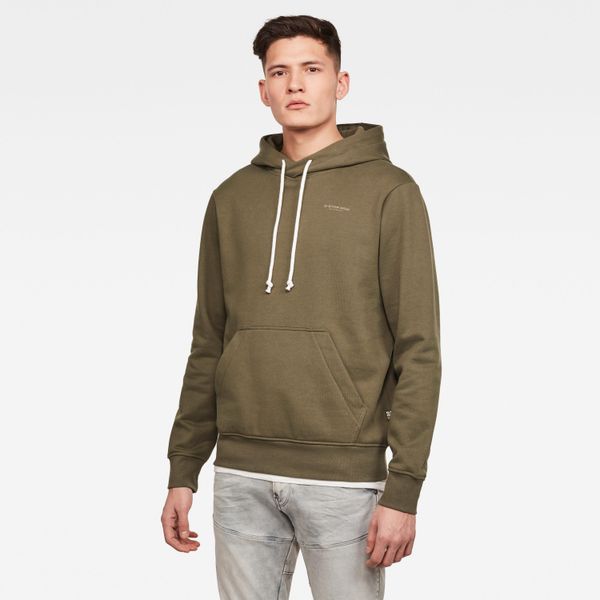 G Star G-STAR Sweatshirt - Originals backpanel gr hdd r sw l\s olive-brown