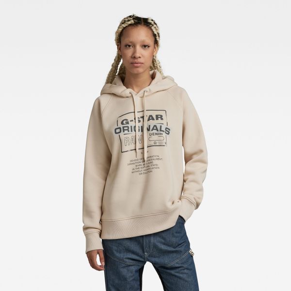 G Star G-STAR Sweatshirt - Originals loose hdd sw beige