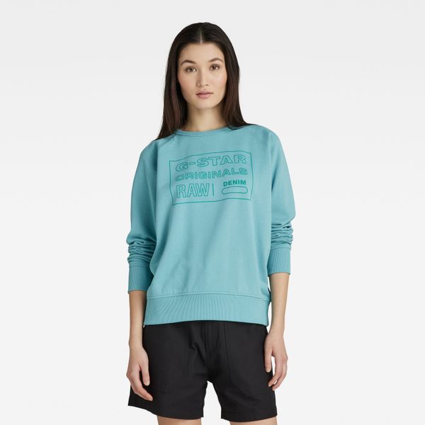 G Star G-STAR Sweatshirt - Raglan originals sw wmn blue