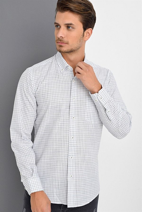 dewberry G617 DEWBERRY LINEN SHIRT-WHITE