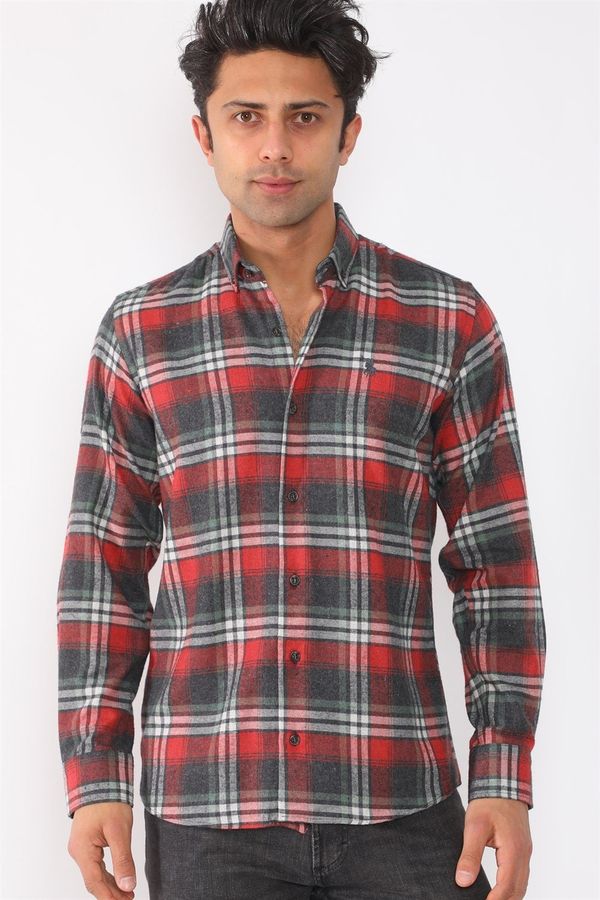 dewberry G706 DEWBERRY MEN'S SHIRT-ANTHRACITE