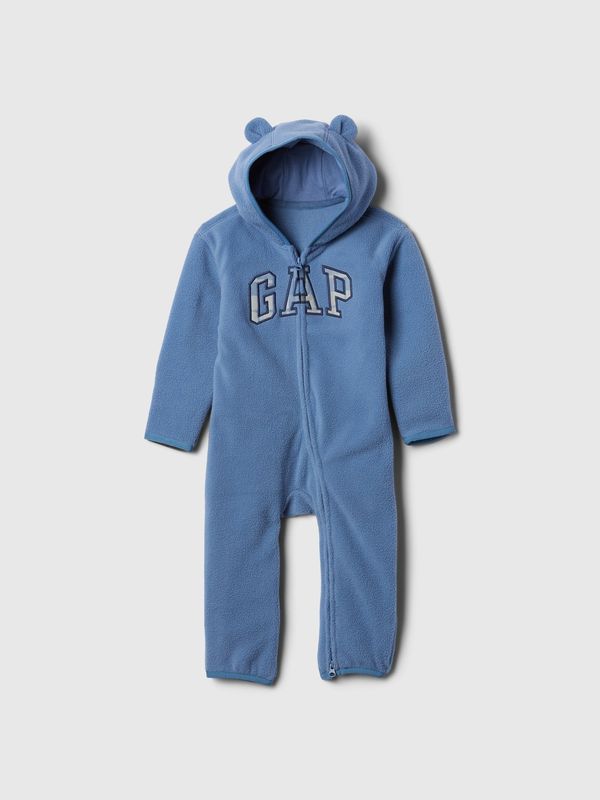 GAP GAP Baby fleece jumpsuit with logo - Boys