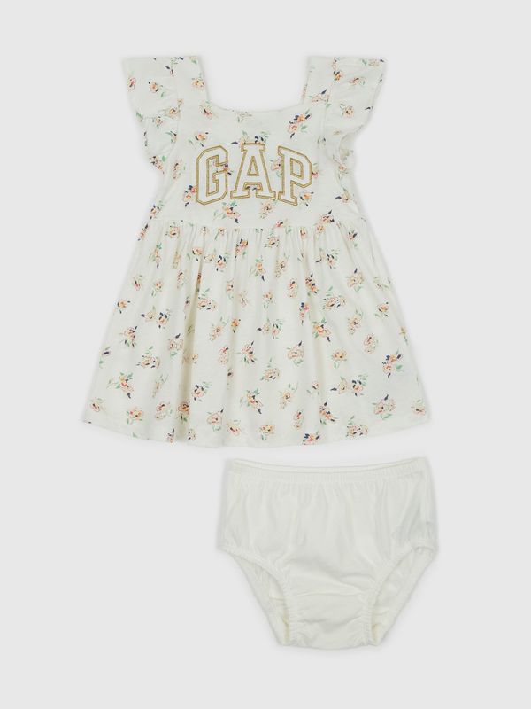 GAP GAP Baby floral dress with logo - Girls