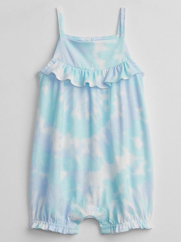 GAP GAP Baby overal ruffle tie-dye shorty one-piece - Girls