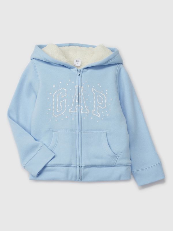 GAP GAP Baby sherpa sweatshirt with logo - Girls