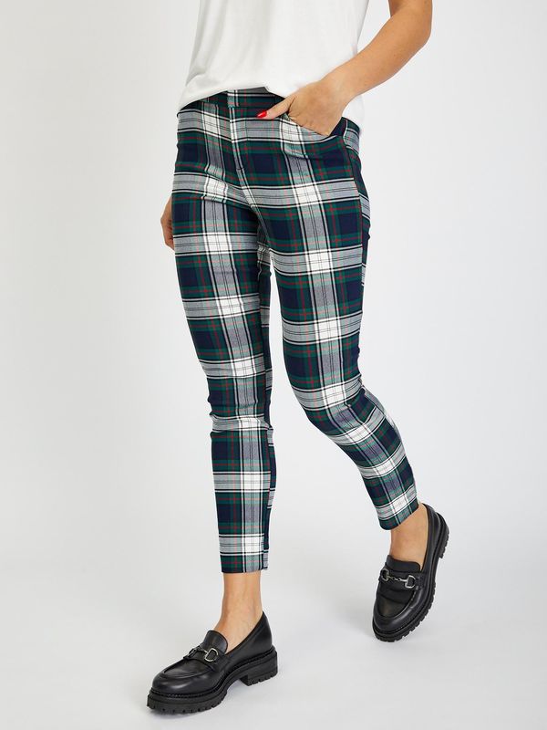 GAP GAP Checkered Skinny Bi-Stretch Trousers - Women