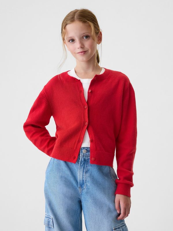 GAP GAP Children's crop cardigan CashSoft - Girls