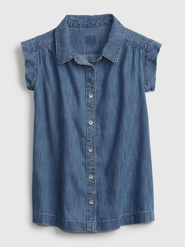 GAP GAP Children's Denim Honey Button Trough Dress - Girls