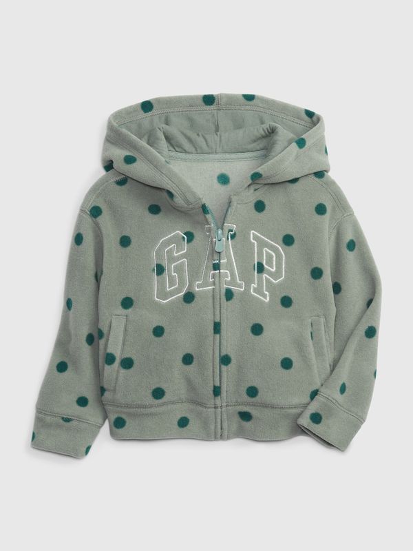 GAP GAP Children's fleece sweatshirt polka dot logo - Girls